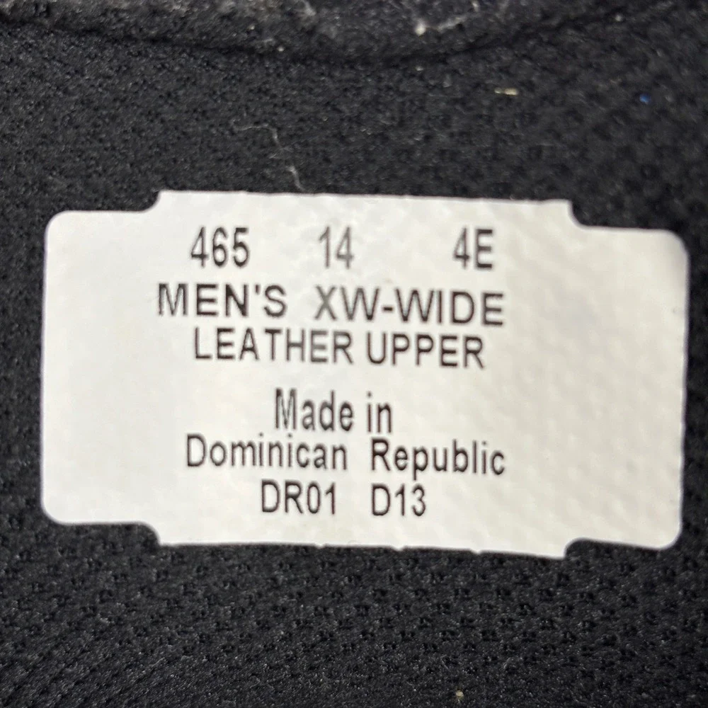 Orthofeet Gramercy 465 Dress Shoes Mens 14 4E Black Leather Orthopedic Oxford